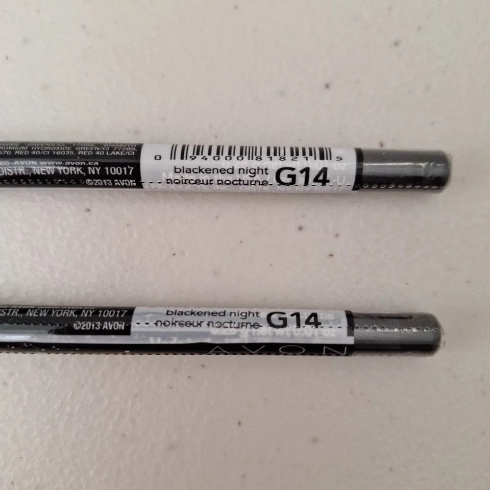 2 Set AVON GLIMMERSTICKS *COSMIC* EYE LINER - Blackened Night - G14 - New Sealed